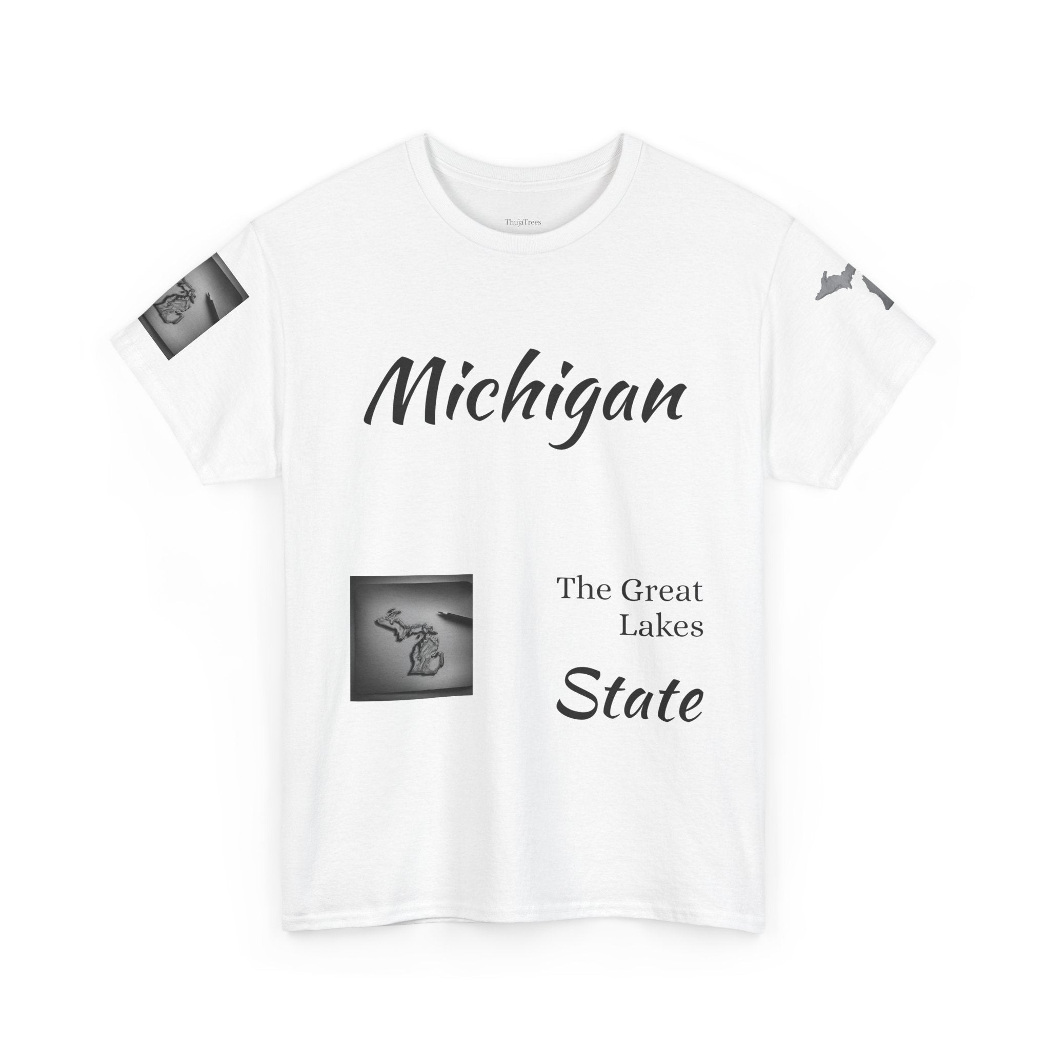 Michigan Great Lakes map T-Shirt | Great Lakes Michigan tee