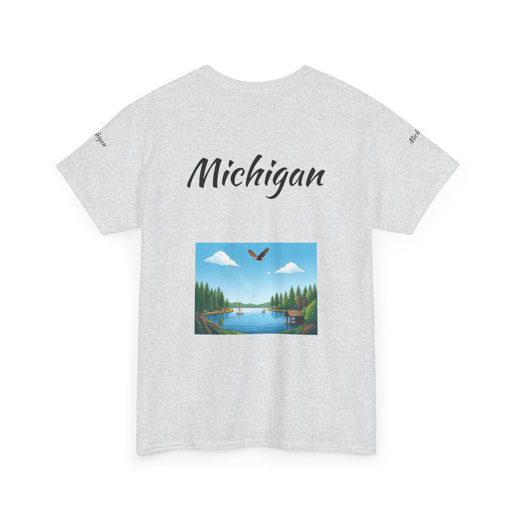 Michigan Great Lakes T-Shirt | Souvenir Tee, Midwest Vacation Shirt
