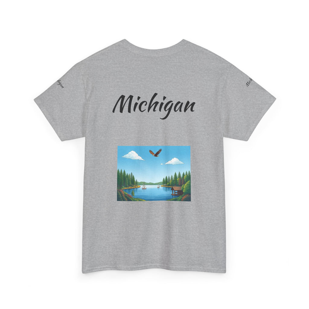 Michigan Great Lakes T-Shirt | Souvenir Tee, Midwest Vacation Shirt