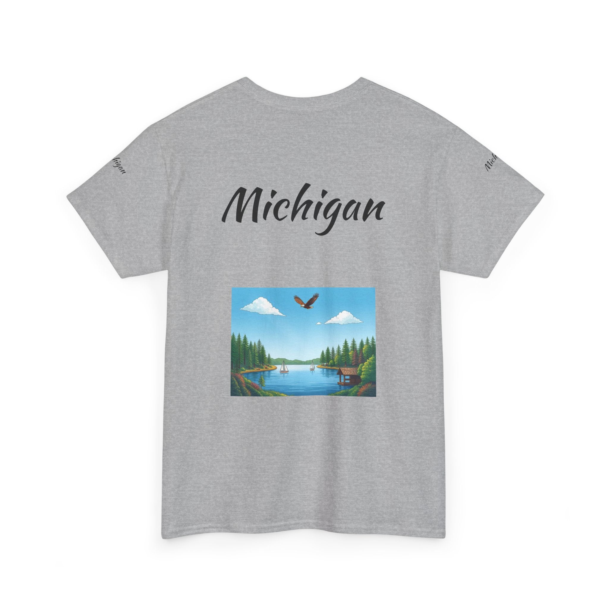 Michigan Great Lakes T-Shirt | Souvenir Tee, Midwest Vacation Shirt