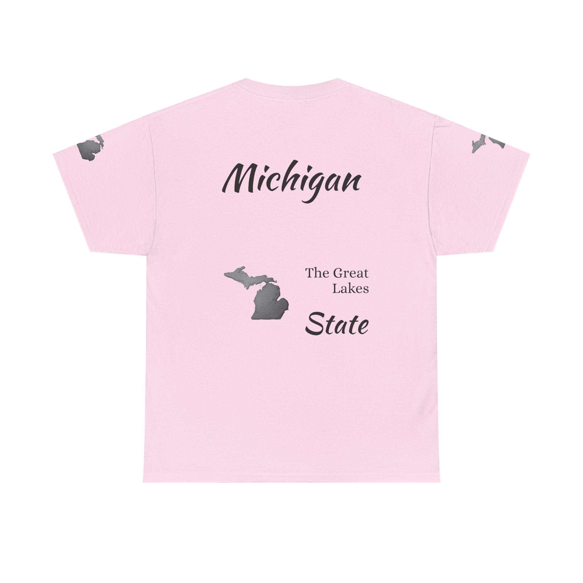 Michigan State Map T-Shirt — The Great Lakes Tee