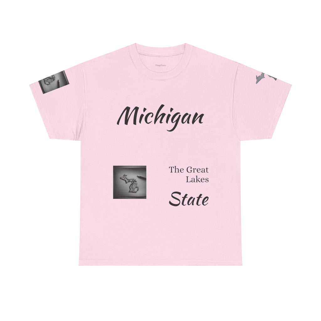 Michigan Great Lakes Map T-Shirt | State Pride Tee