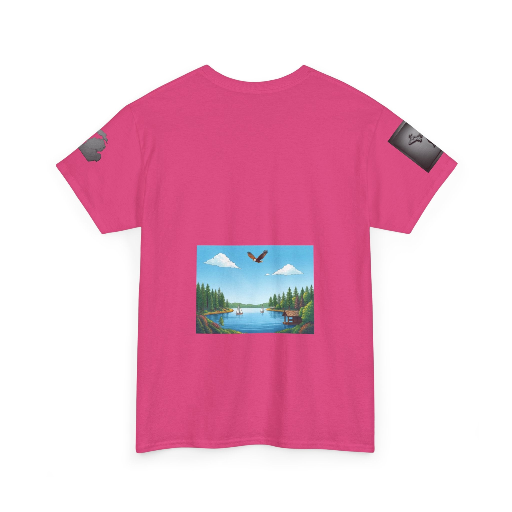 Michigan Great Lakes map T-Shirt | Great Lakes Michigan tee