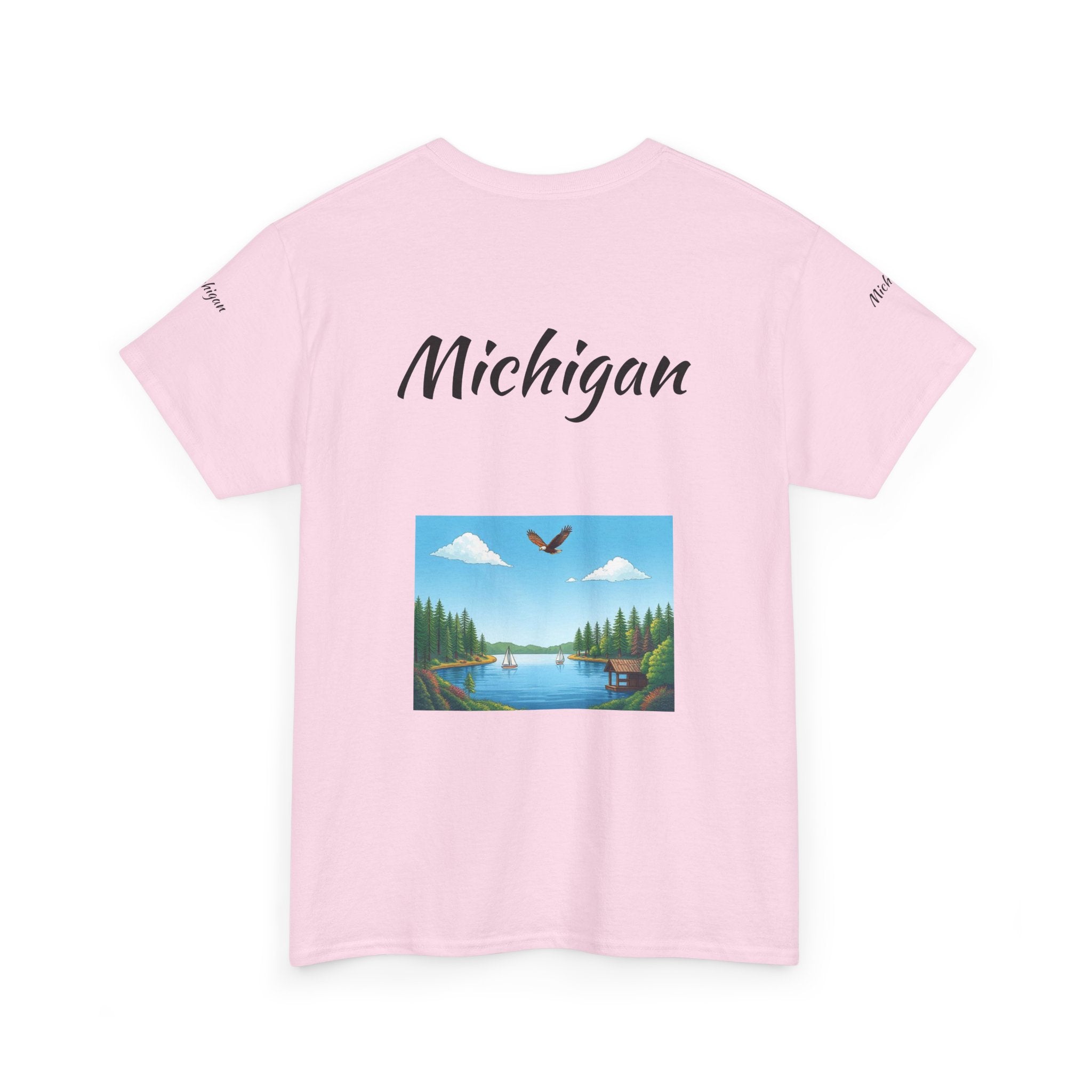 Michigan Great Lakes T-Shirt | Souvenir Tee, Midwest Vacation Shirt
