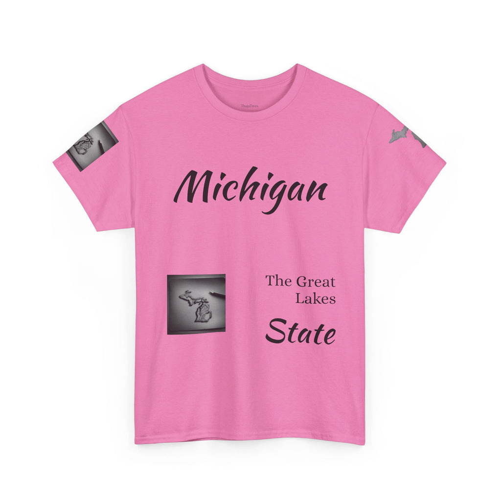 Michigan T-Shirt Light | Great Lakes State Souvenir Tee