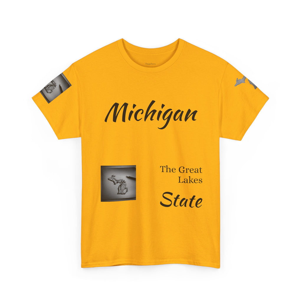 Michigan Great Lakes map T-Shirt | Great Lakes Michigan tee