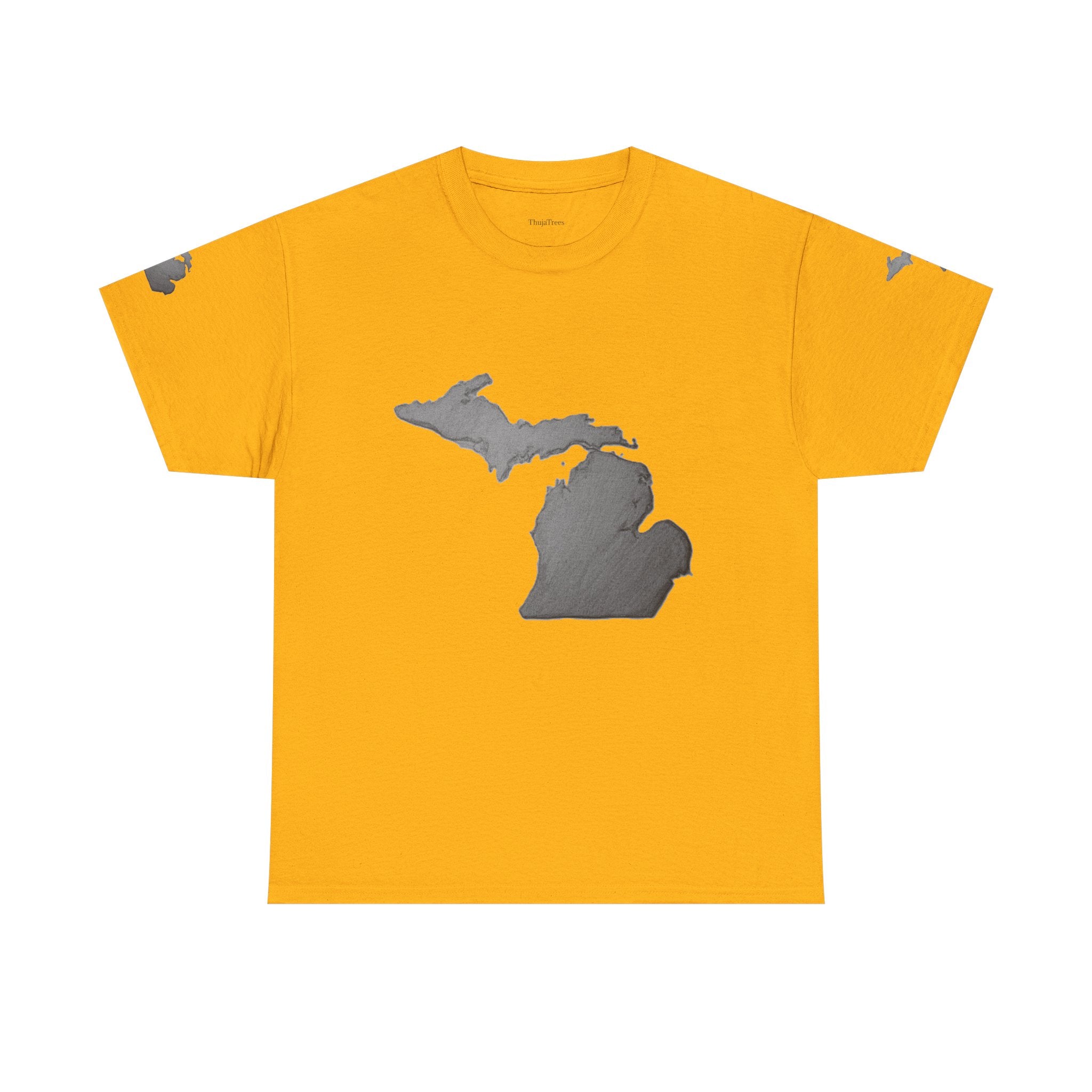 Michigan State Map T-Shirt — The Great Lakes Tee