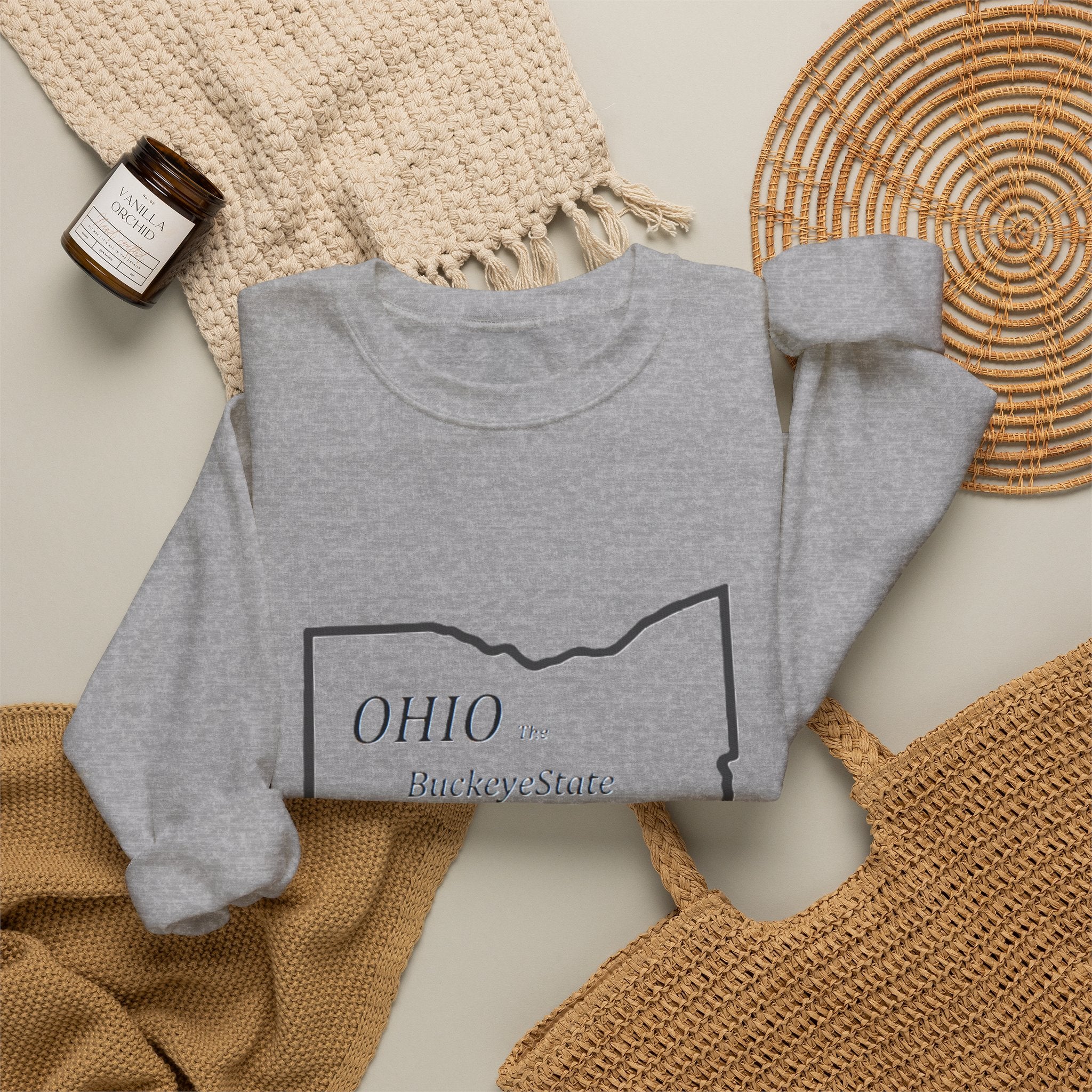 Ohio Crewneck Sweatshirt | Buckeye Gift, Fall State Apparel
