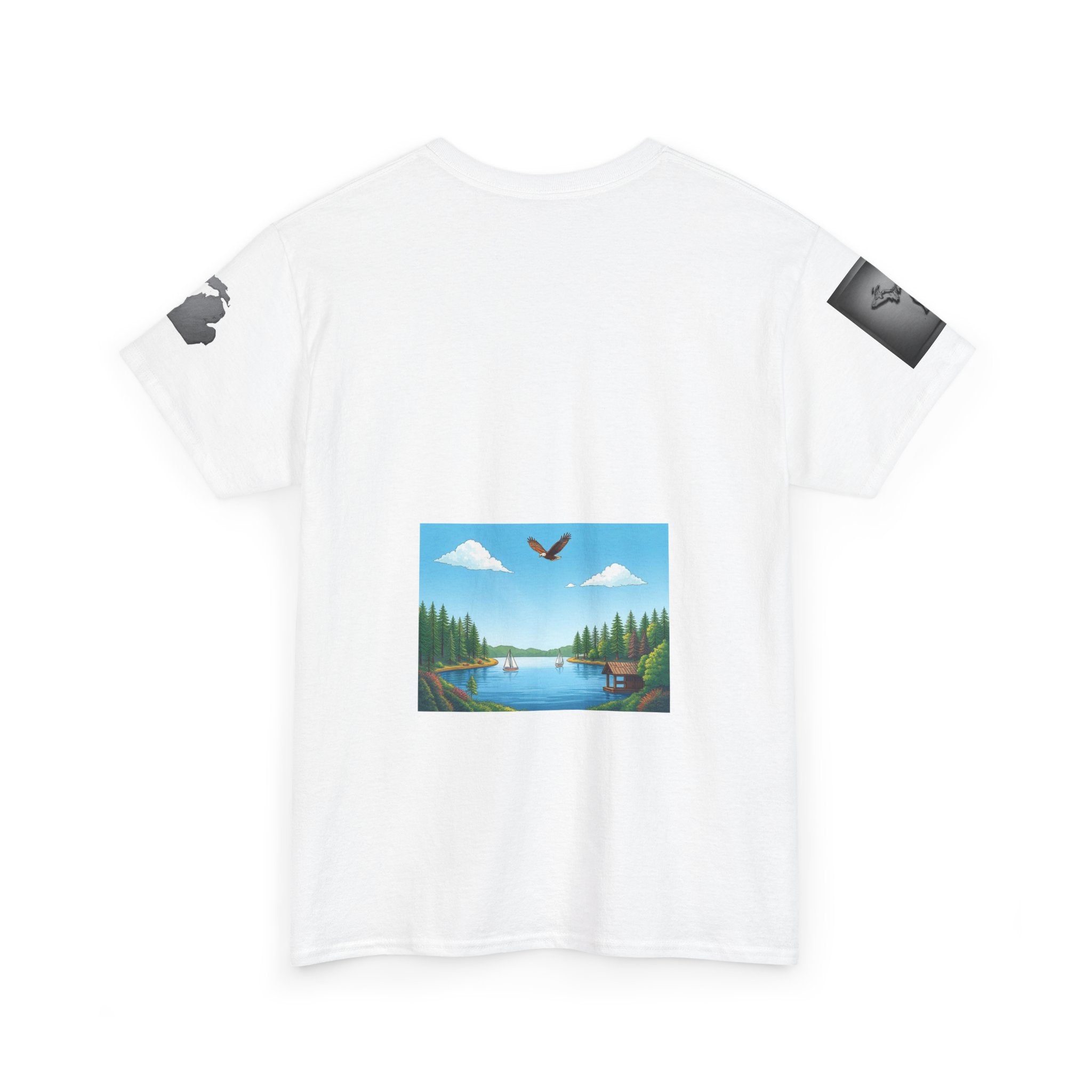 Michigan Great Lakes map T-Shirt | Great Lakes Michigan tee