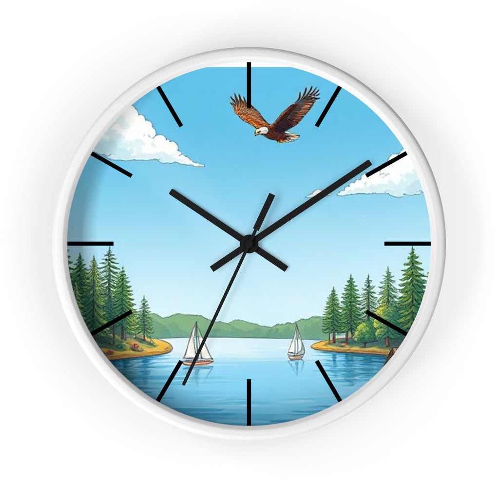 Rustic Nature Wall Clock | Bird Lover Cabin & Lakehouse Decor