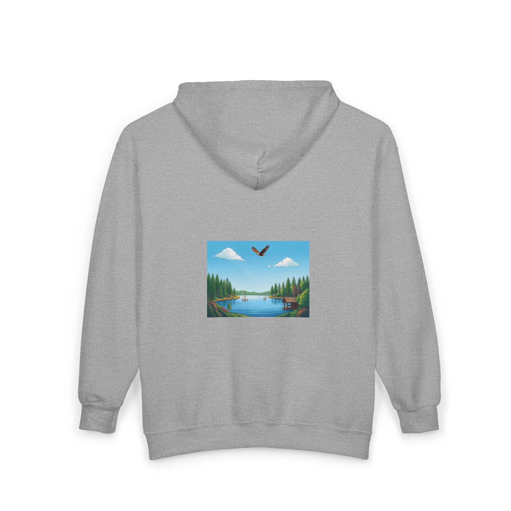 Michigan Great Lakes State Full Zip Hoodie Sweatshirt, Hooded Jacket, Michigan Lover Gift, Midwest Apparel, Lake Michigan Sweatshirt