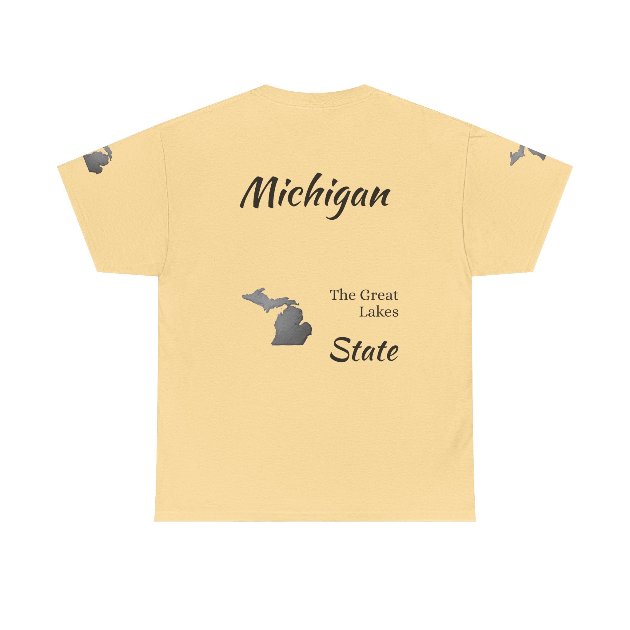 Michigan State Map T-Shirt — The Great Lakes Tee