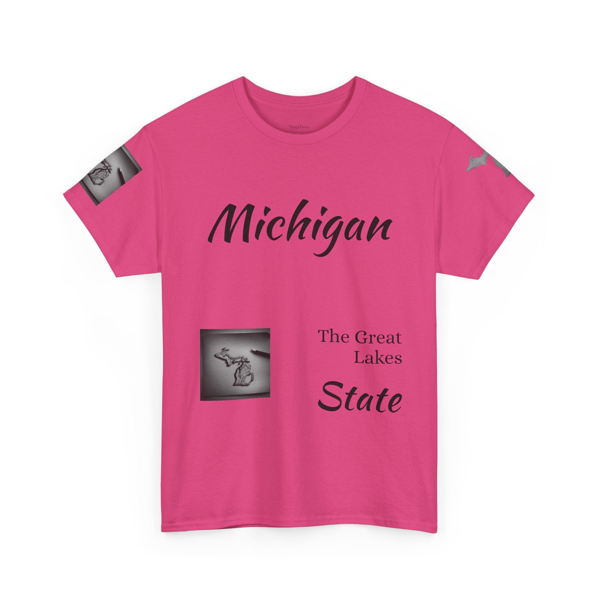 Michigan Great Lakes map T-Shirt | Great Lakes Michigan tee