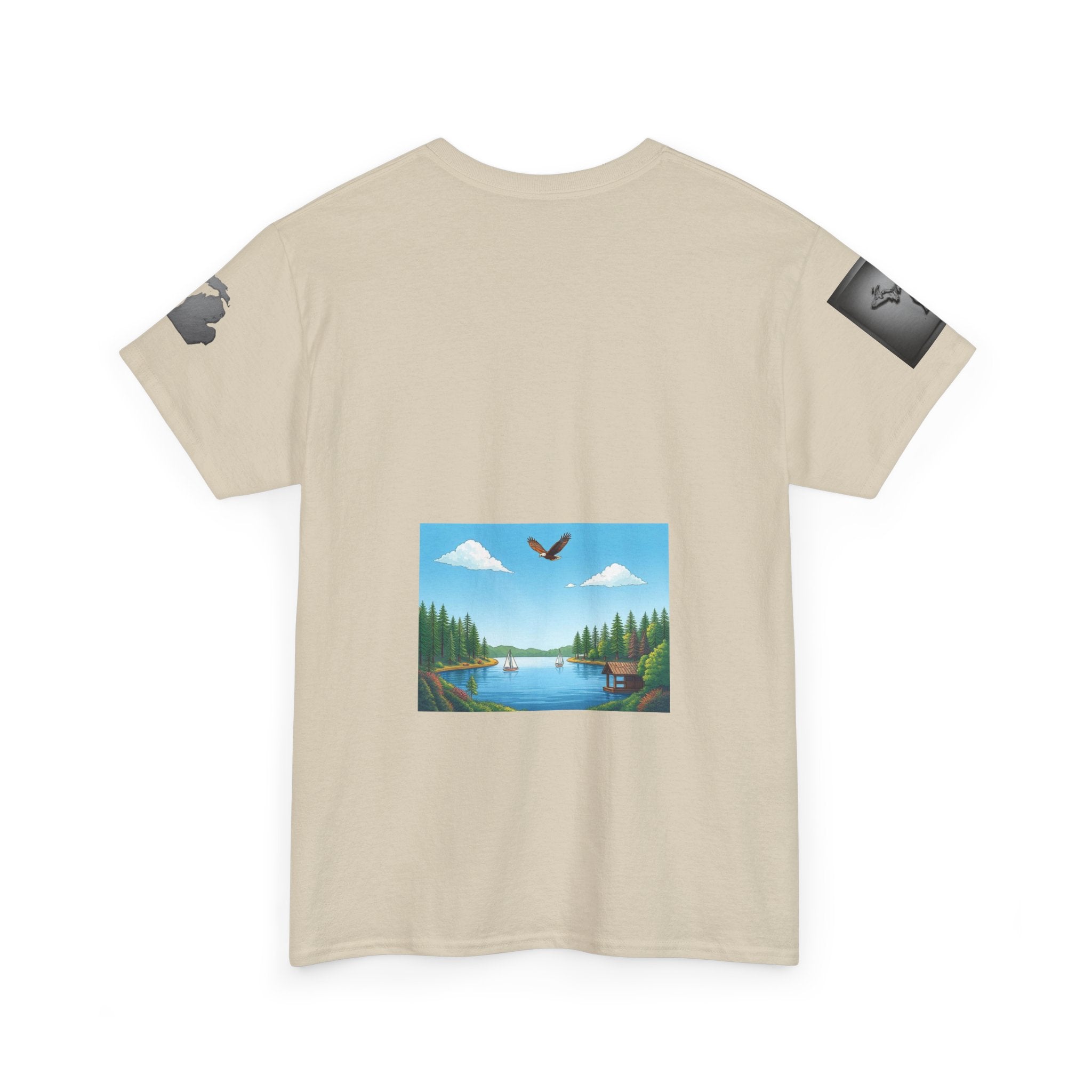 Michigan T-Shirt Light | Great Lakes State Souvenir Tee