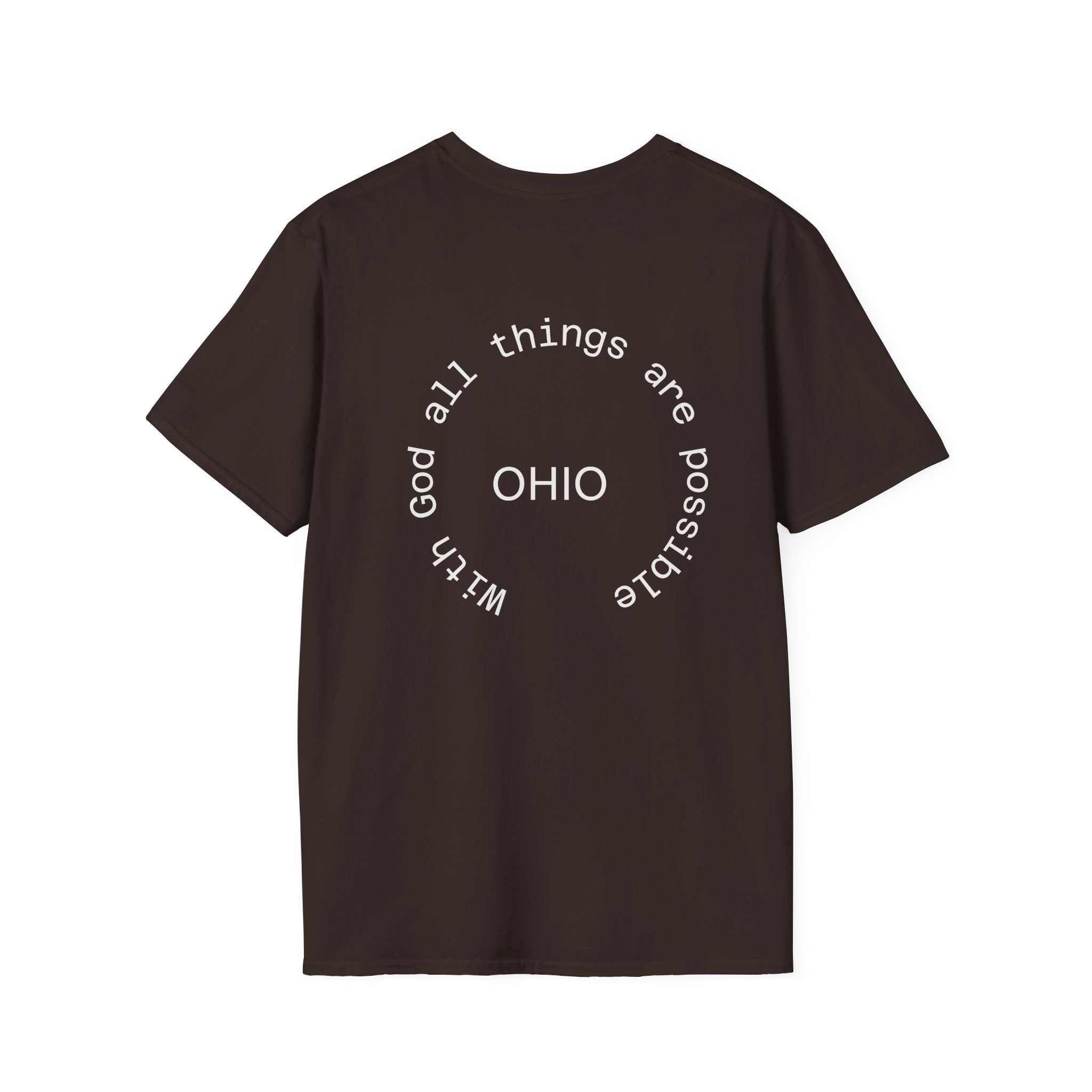 Ohio State Graphic T-Shirt Dark Colors Casual Wear, Gift for Ohioans, State Pride Shirt, Unisex Tee
