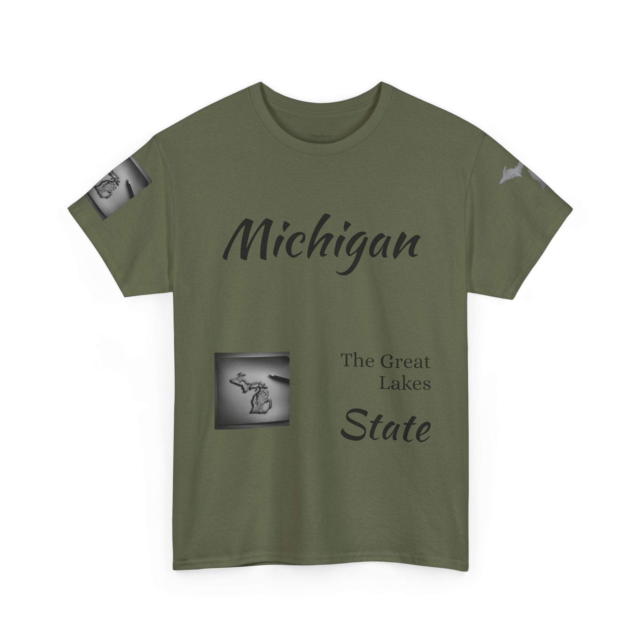 Michigan T-Shirt Light | Great Lakes State Souvenir Tee