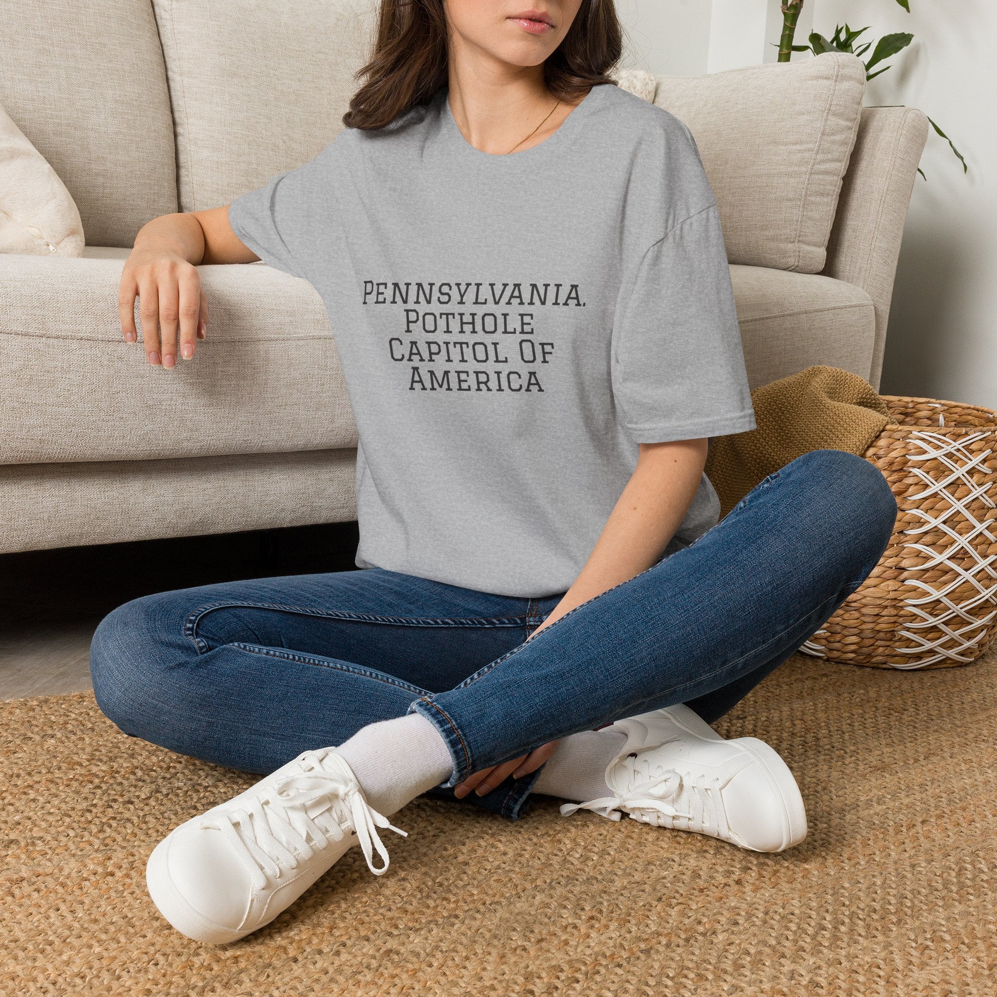 Funny Pennsylvania T-Shirt | Pothole Tee, Road Trip Gift