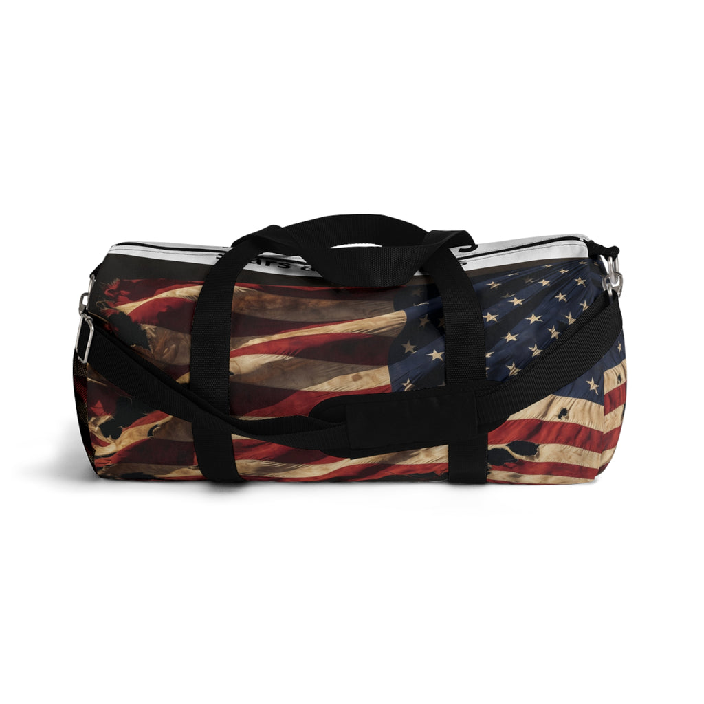 Personalized Patriotic Duffel Bag – Distressed Flag Design