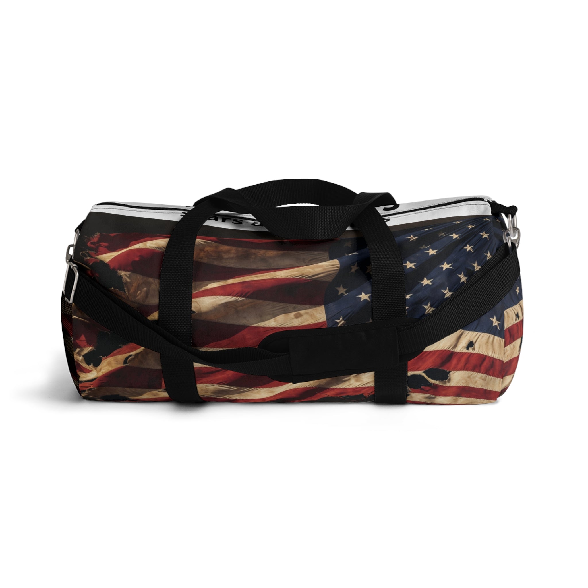 Personalized Patriotic Duffel Bag – Distressed Flag Design