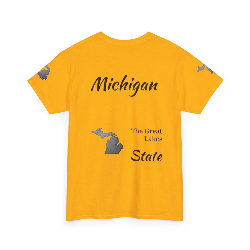 Michigan State Map T-Shirt — The Great Lakes Tee