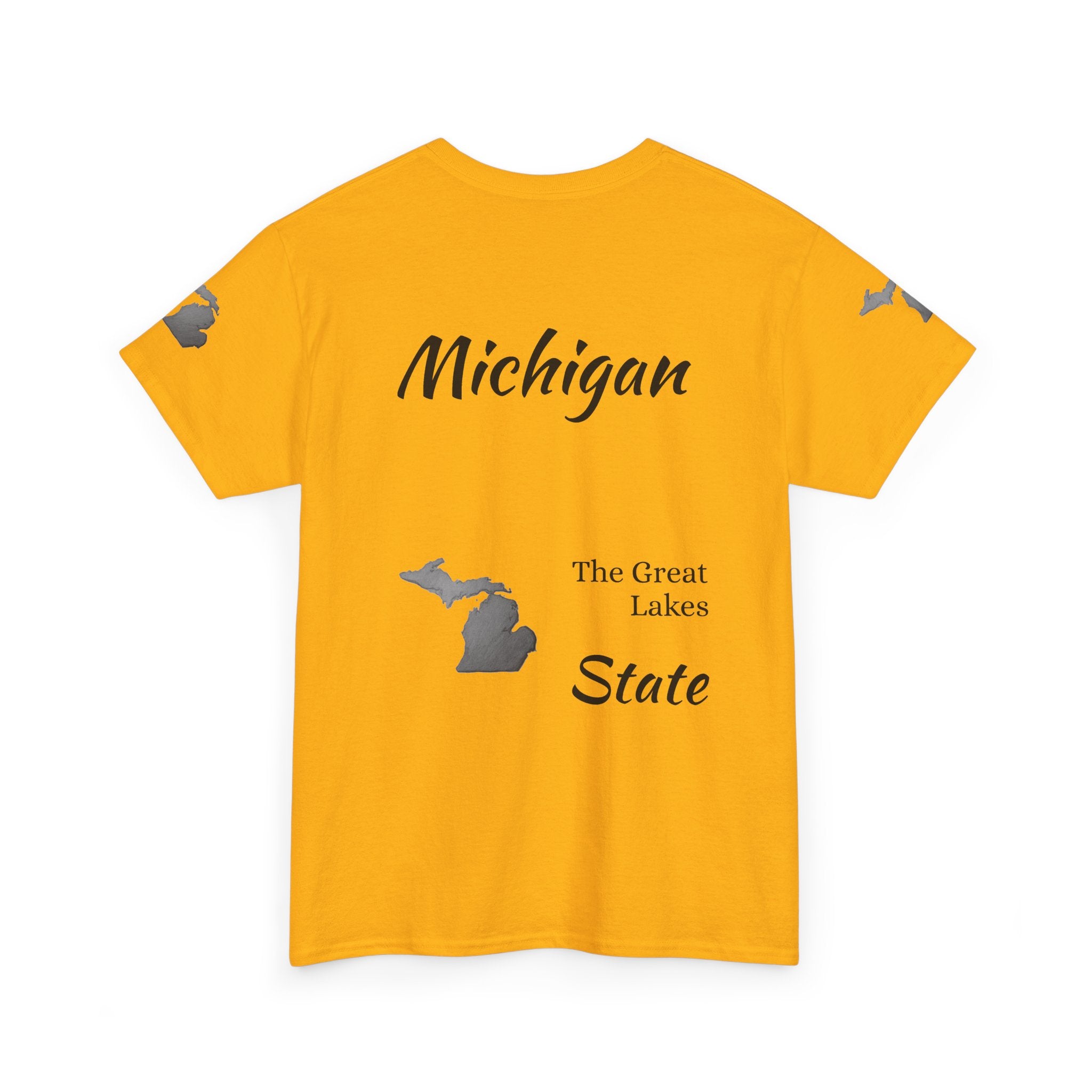 Michigan State Map T-Shirt — The Great Lakes Tee