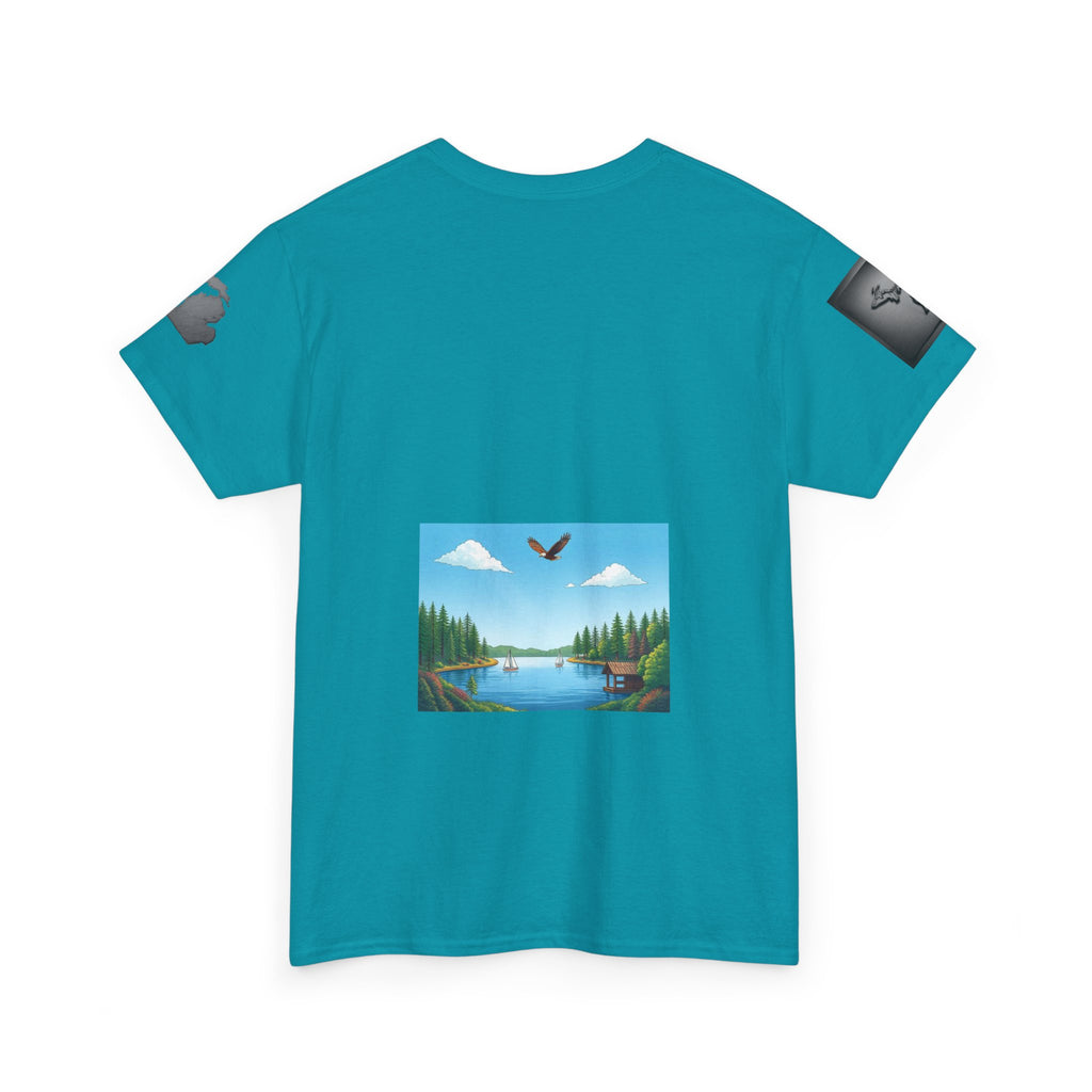 Michigan Great Lakes map T-Shirt | Great Lakes Michigan tee