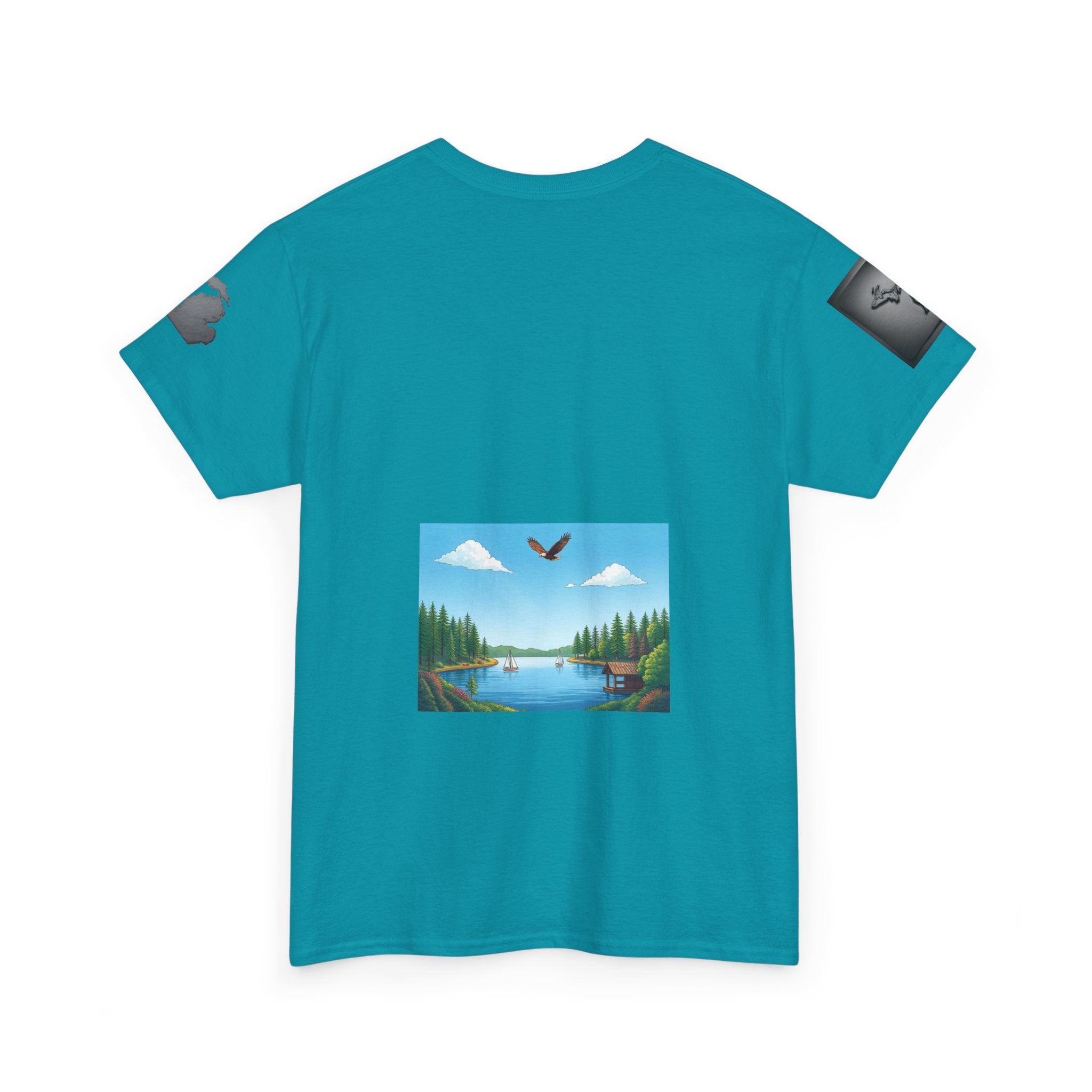 Michigan Great Lakes map T-Shirt | Great Lakes Michigan tee