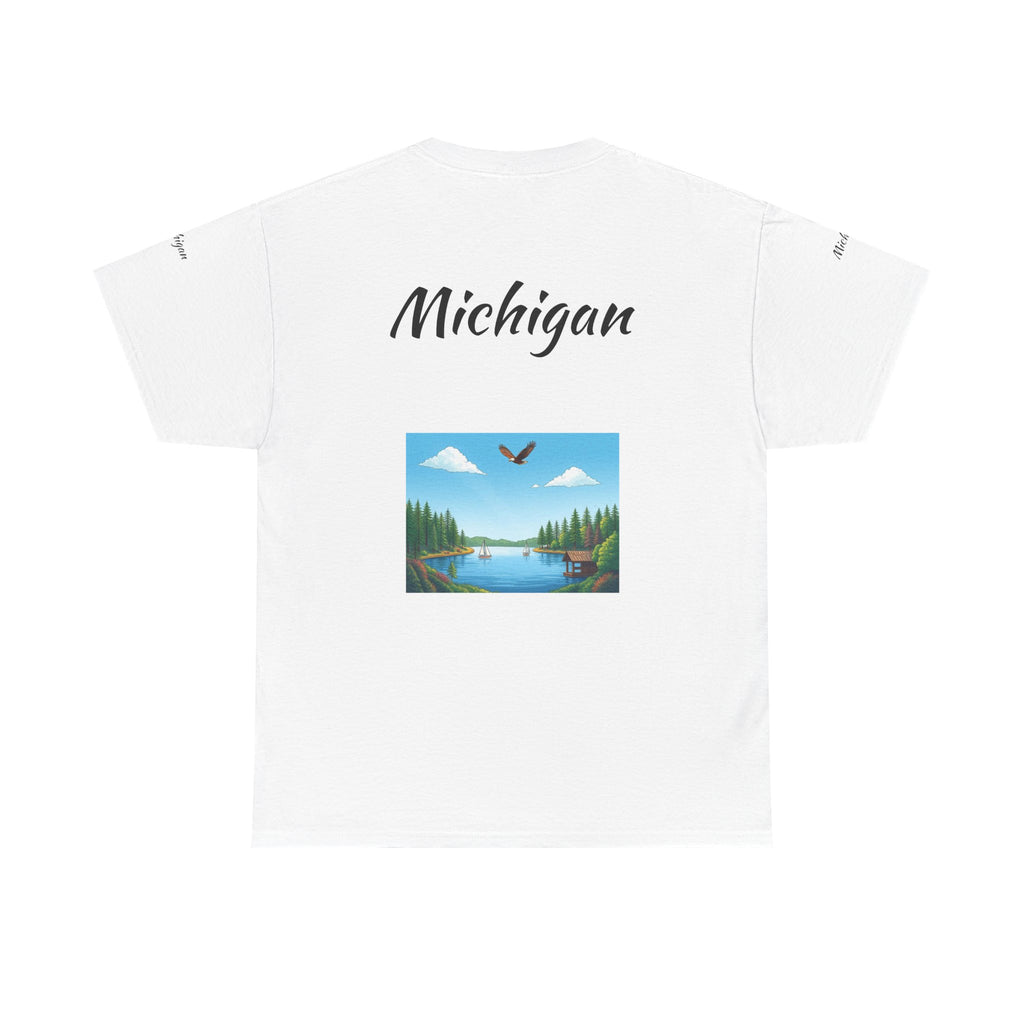 Michigan Great Lakes T-Shirt | Souvenir Tee, Midwest Vacation Shirt