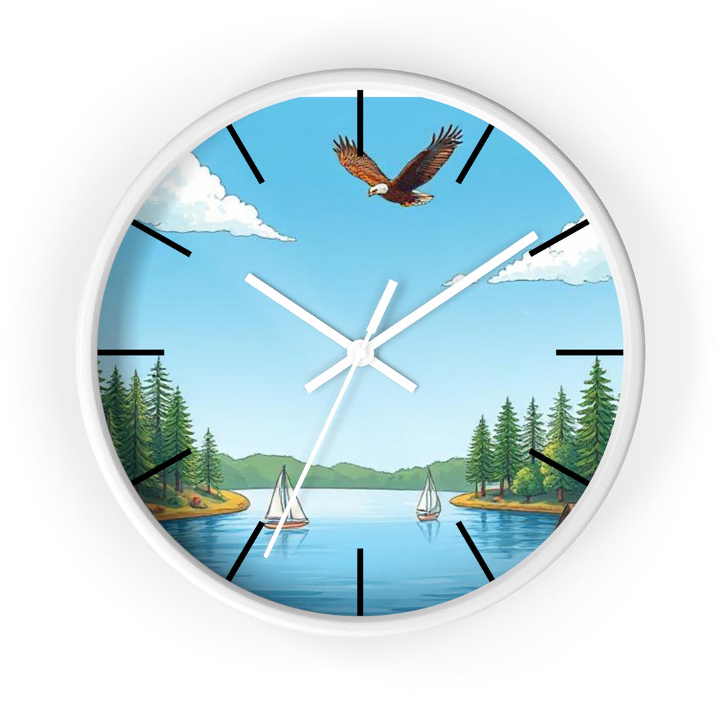 Rustic Nature Wall Clock | Bird Lover Cabin & Lakehouse Decor