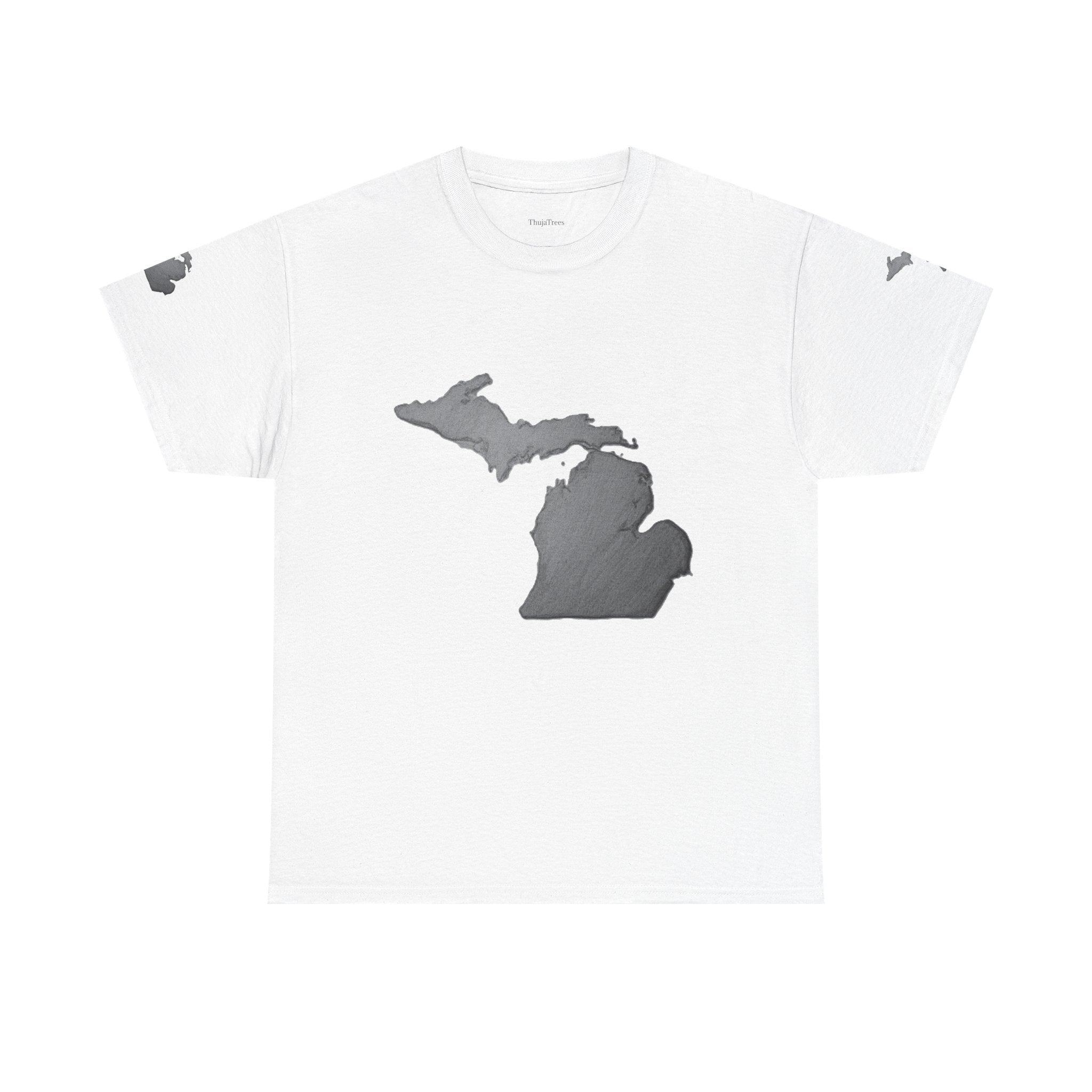 Michigan State Map T-Shirt — The Great Lakes Tee