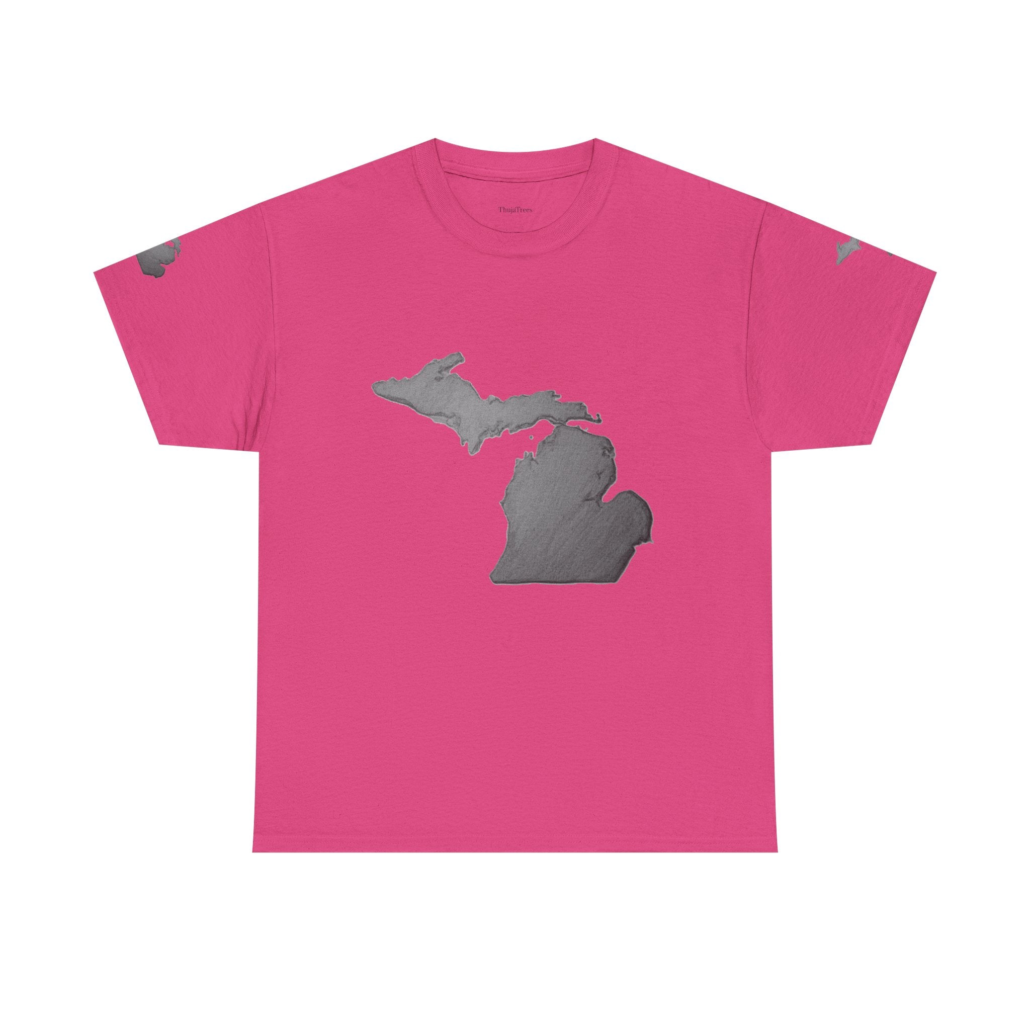 Michigan State Map T-Shirt — The Great Lakes Tee