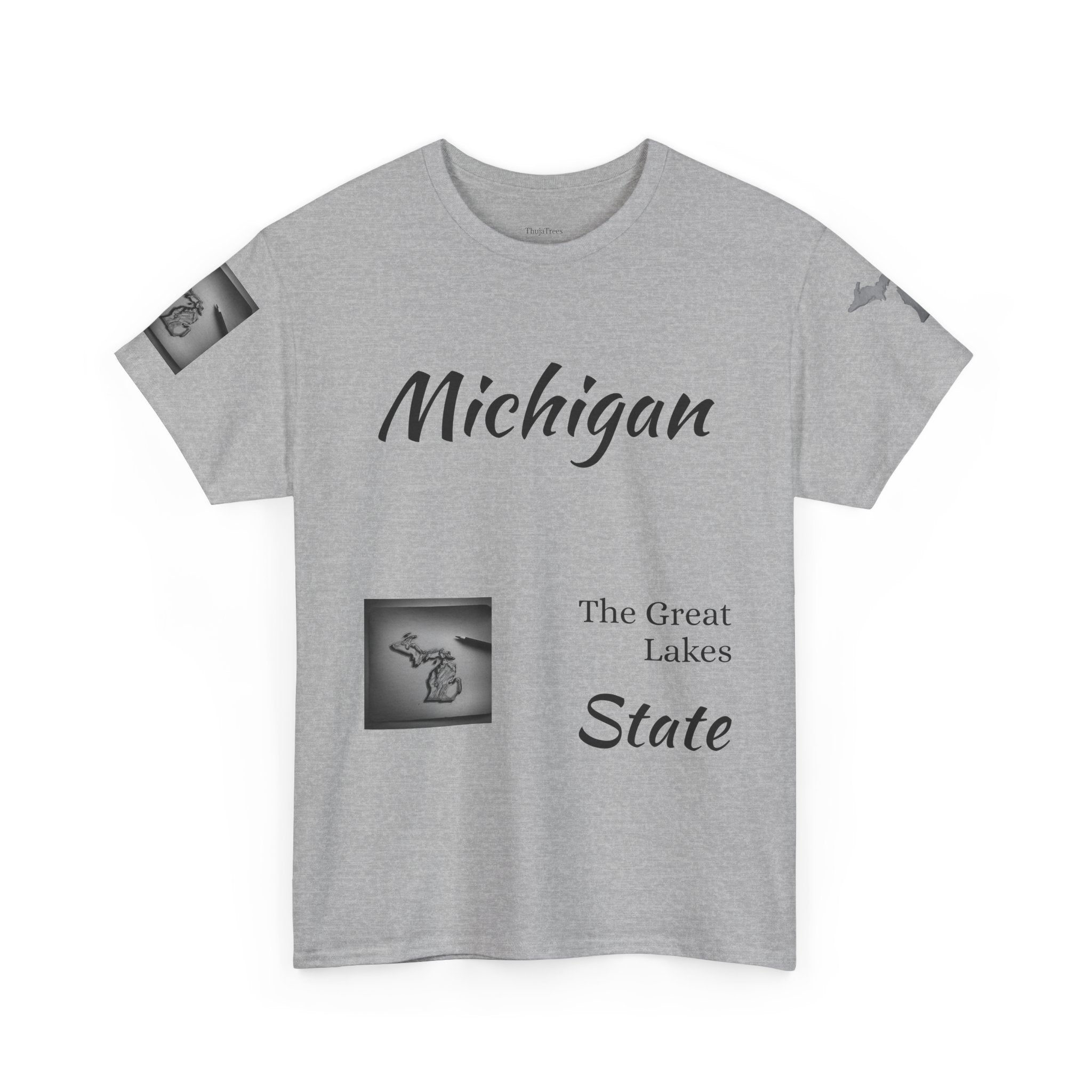 Michigan T-Shirt Light | Great Lakes State Souvenir Tee