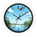 Nature-Inspired Wall Clock, Rustic Home Decor, Lakehouse Aesthetic, Perfect Gift for Bird Lovers, Cabin Decor