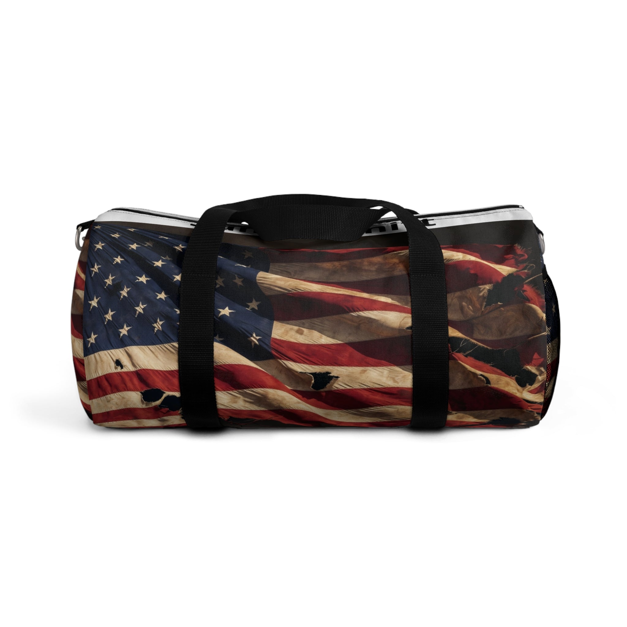 Personalized Patriotic Duffel Bag – Distressed Flag Design