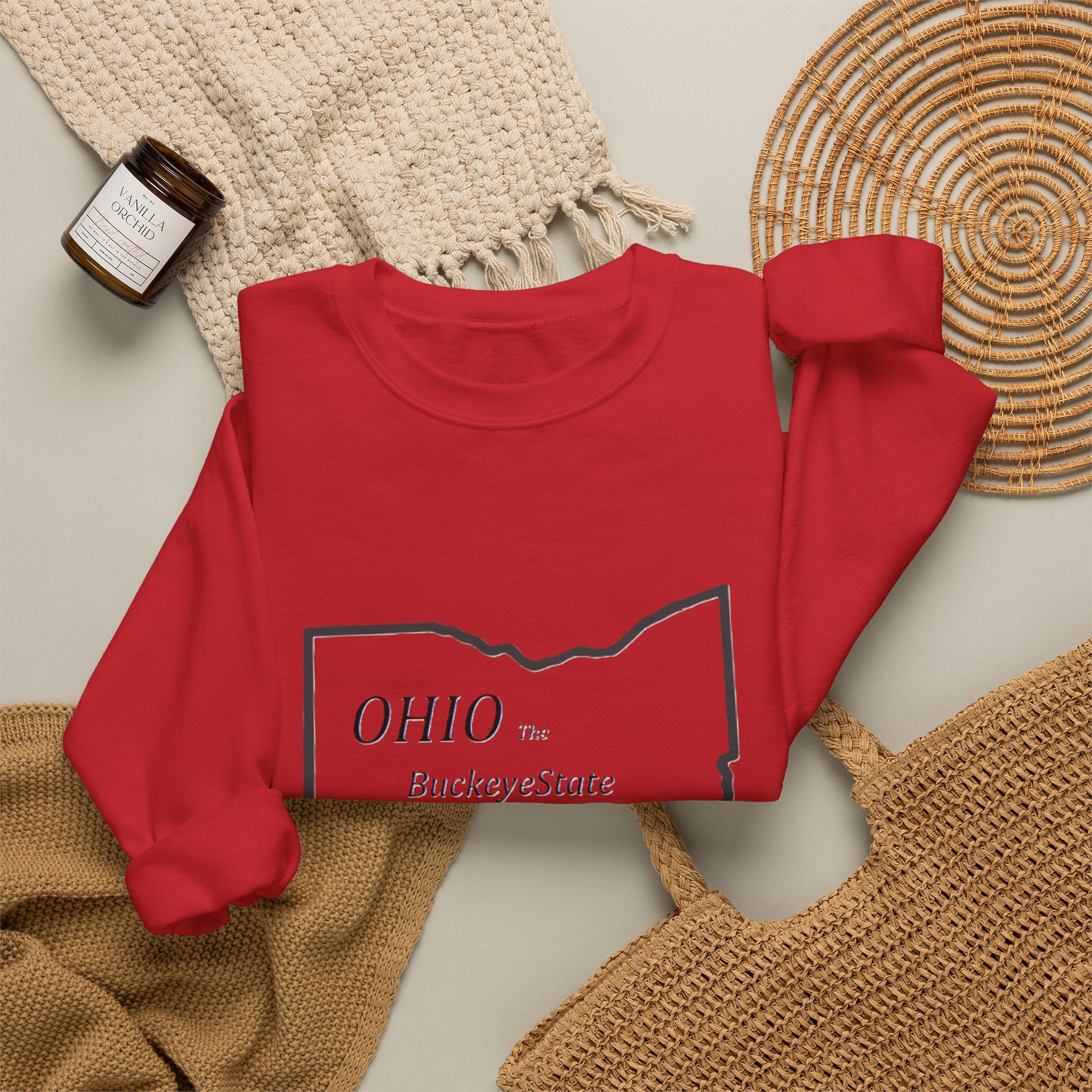 Ohio Crewneck Sweatshirt | Buckeye Gift, Fall State Apparel
