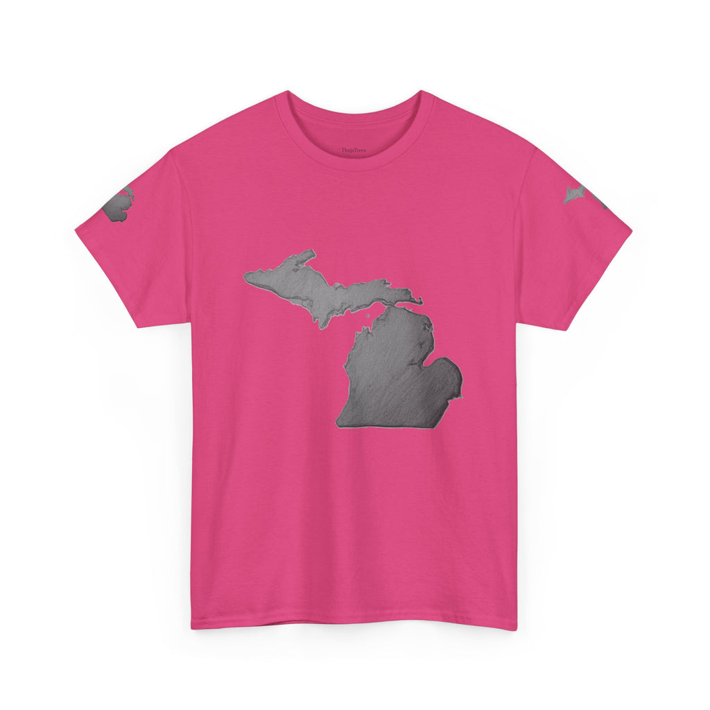 Michigan State Map T-Shirt — The Great Lakes Tee