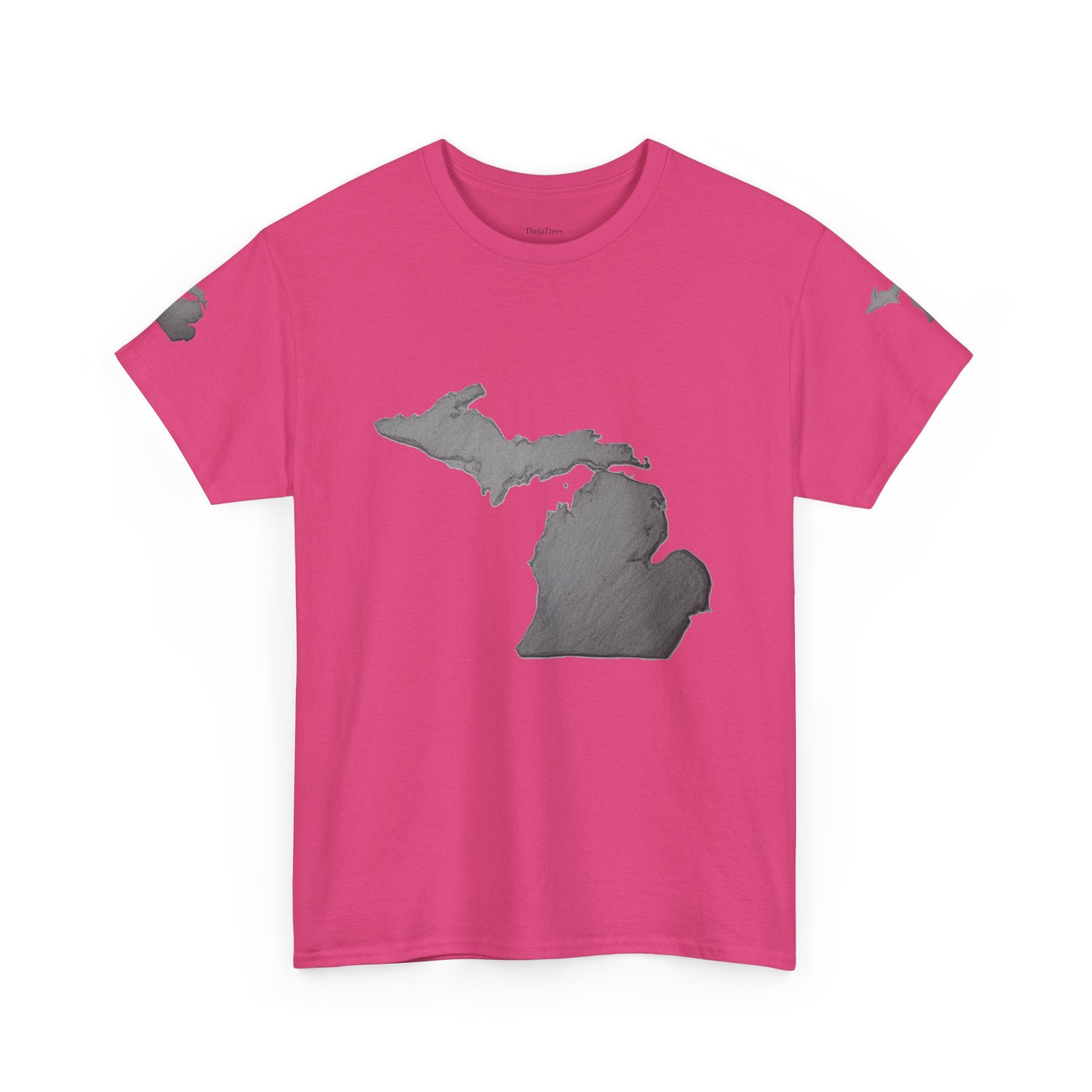 Michigan State Map T-Shirt — The Great Lakes Tee