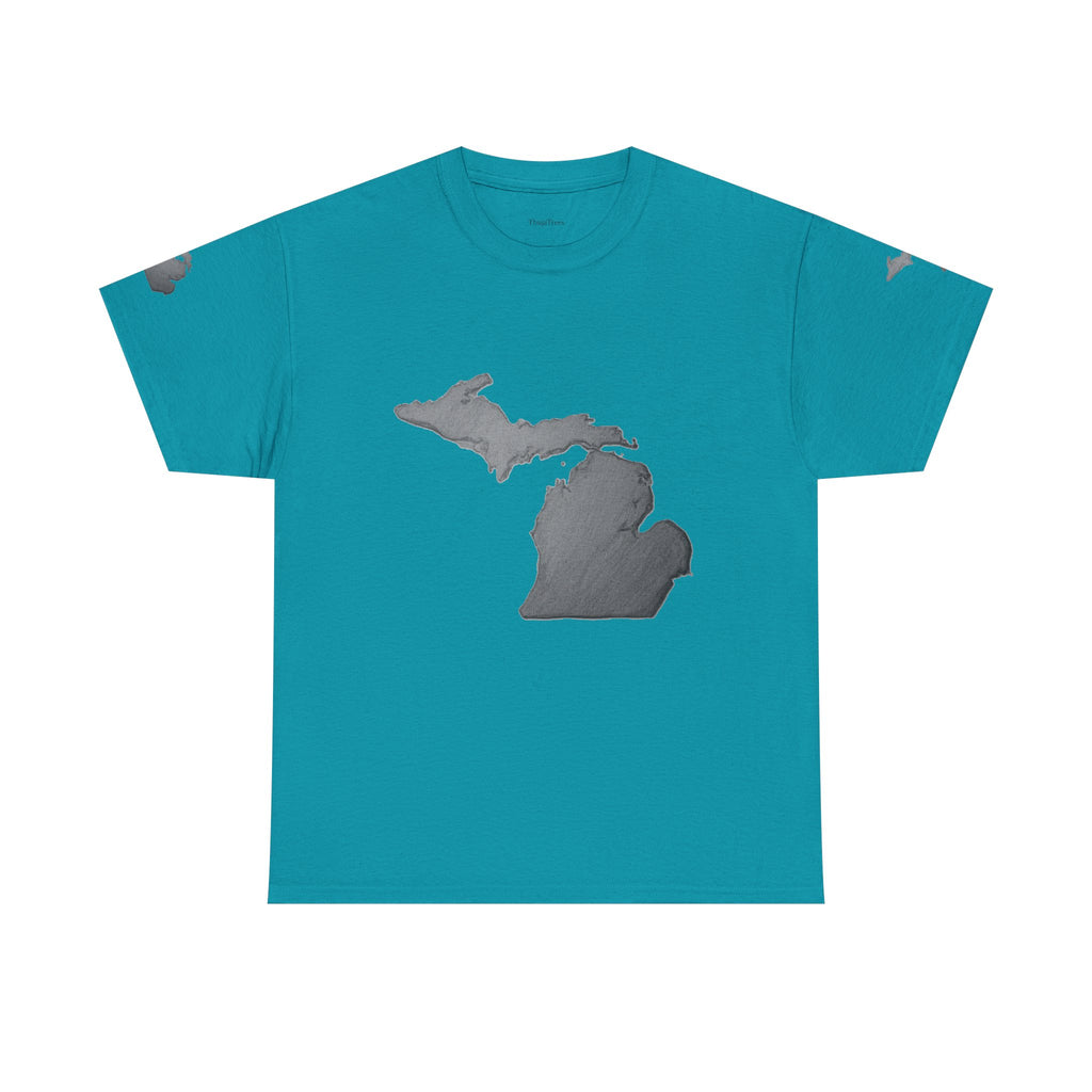 Michigan State Map T-Shirt — The Great Lakes Tee