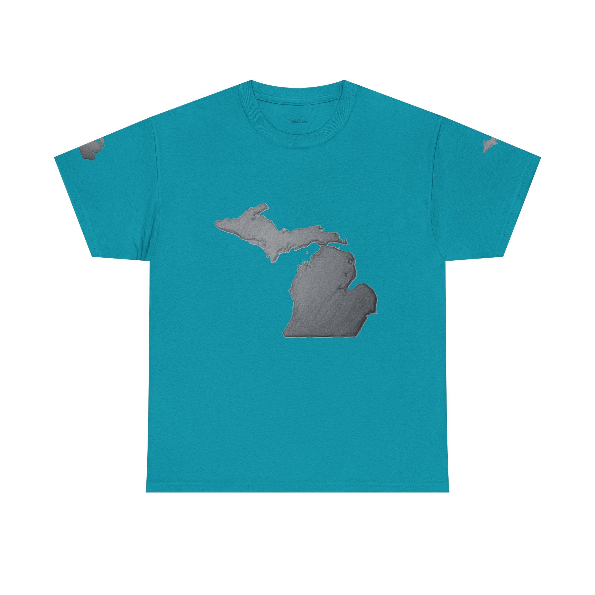 Michigan State Map T-Shirt — The Great Lakes Tee