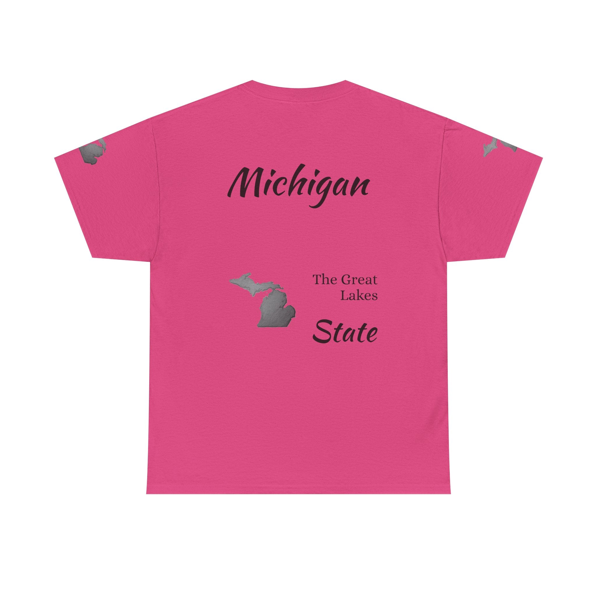 Michigan State Map T-Shirt — The Great Lakes Tee