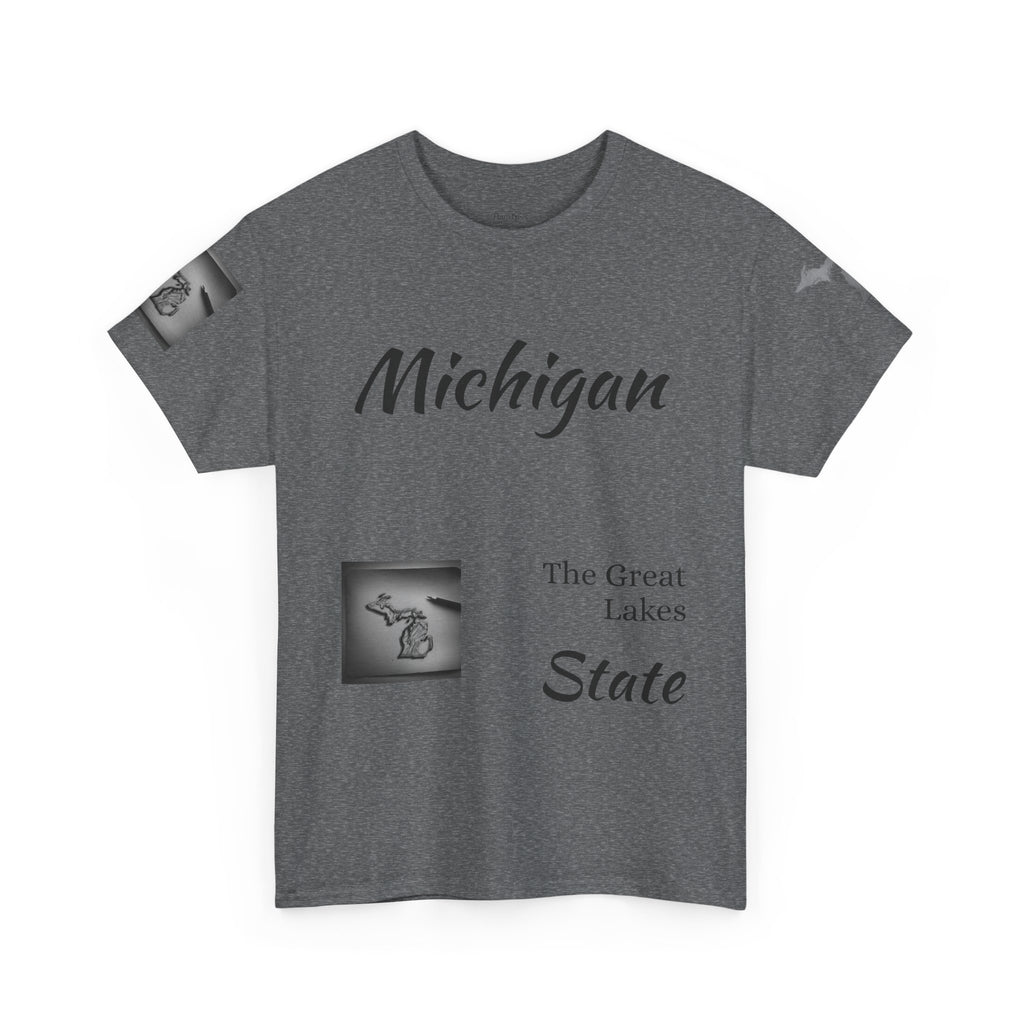 Michigan T-Shirt Light | Great Lakes State Souvenir Tee