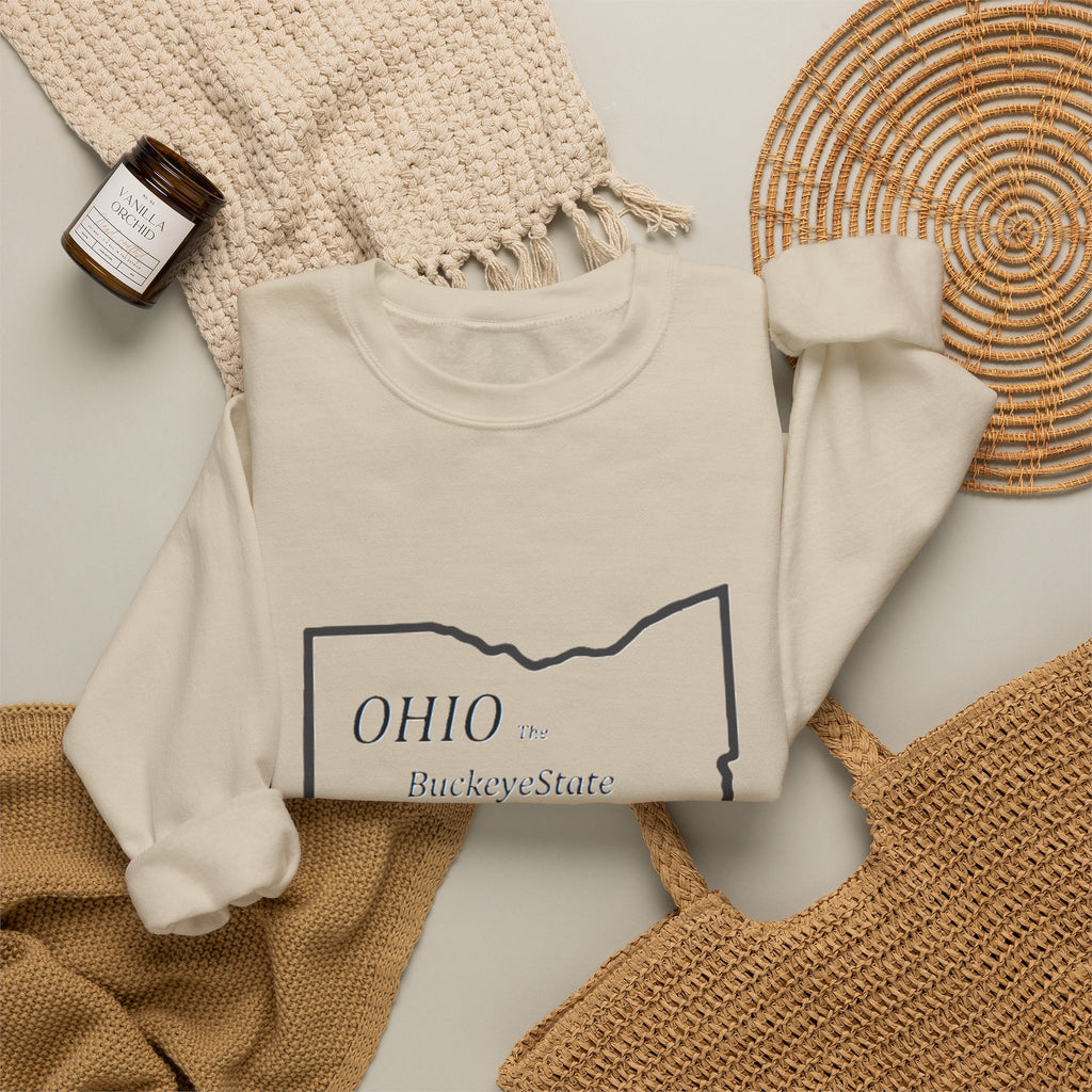 Ohio Crewneck Sweatshirt | Buckeye Gift, Fall State Apparel