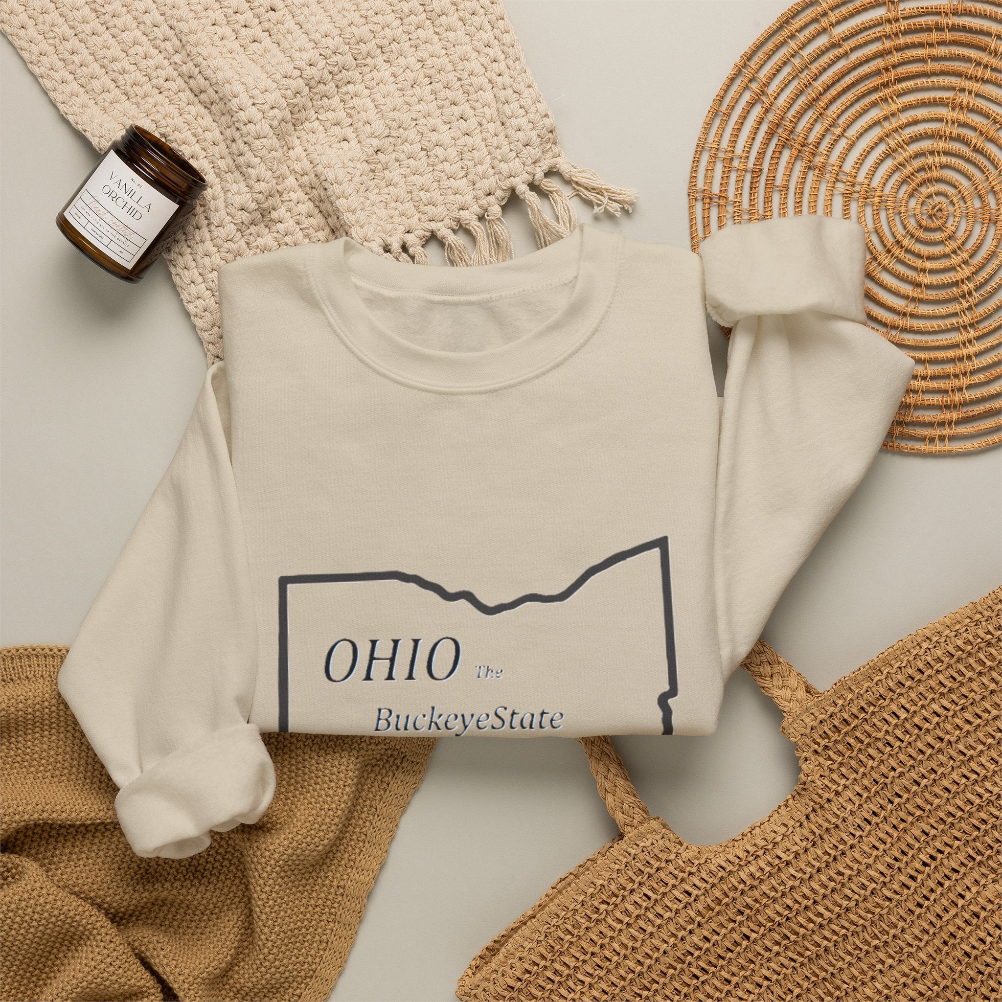 Ohio Crewneck Sweatshirt | Buckeye Gift, Fall State Apparel